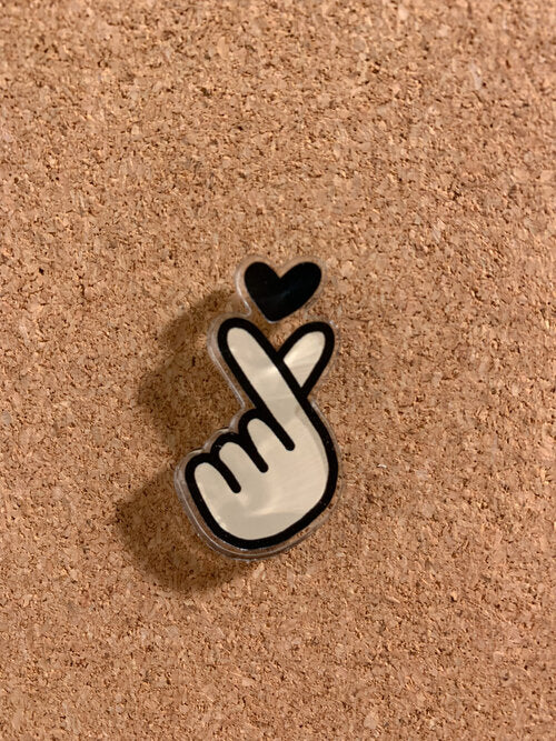 Finger Heart Pin